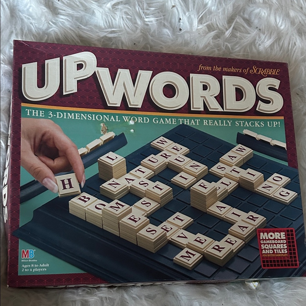 Vintage UPWOEDS 3D Word Building Game from the makers of SCRABBLE, complete!